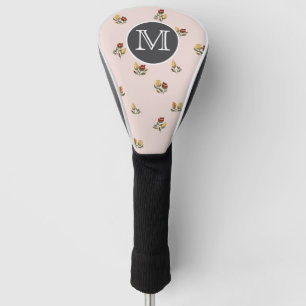 Staubig Rosa Blumen-Golf-Schlagkopfabdeckung Golf Headcover