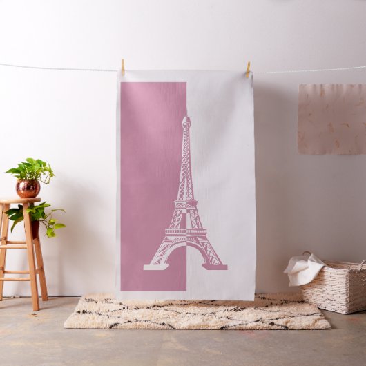 Staubige coole Geschenke Rosen-Eiffel-Turm-| Stoff (Beispiel)