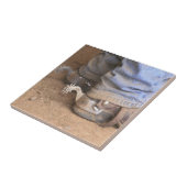 Staubige Cowboystiefel und Sporne Fliese (Seite)