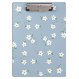 staubige Daisy Blumen Klemmbrett