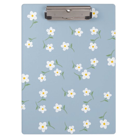 staubige Daisy Blumen Klemmbrett (Vorderseite)