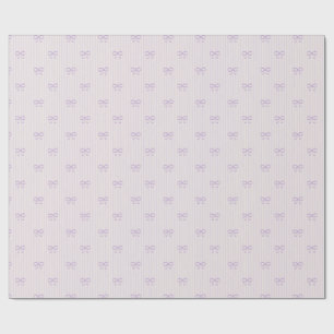 Staubige Flieder Balletcore-Band-Schleifen Geschenkpapier
