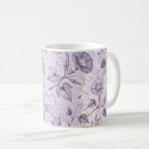 Staubige Lavendel-Prächtige Trichterwinden Elegant Kaffeetasse