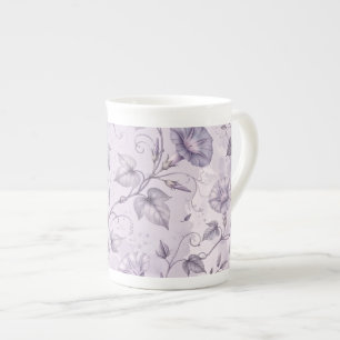 Staubige Lavendel-Prächtige Trichterwinden Elegant Porzellantasse