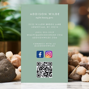 Staubige Minze Social Media Instagram Facebook QR  Visitenkarte