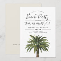 Staubige Palmen | Sand Strandparty nach der Hochze