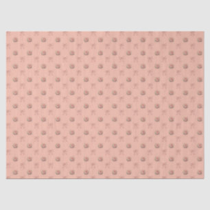 Staubige Pfirsich-Vintage-Rosen Toile-Schleifen De Seidenpapier