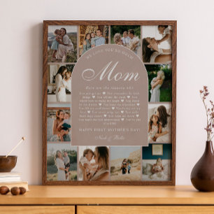 Staubige rosa Gründe, warum wir dich lieben, Mama, Poster