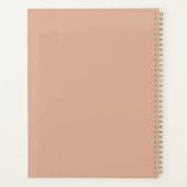 Staubige Rose 8,5 x 11 Wochenplaner (Rückseite)