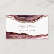 staubige Rose Agate Business Card