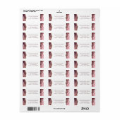 staubige Rose bei Rücksendeadresse (Vorne)