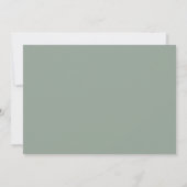 Staubige Rose, Blush & Sage Boho Blumenhochzeit Save The Date (Rückseite)