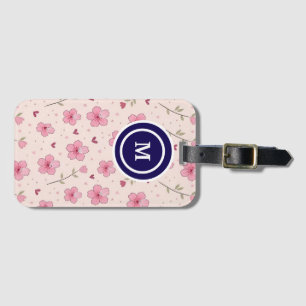 Staubige Rose Boho Blumen Watercolor Custom Gepäckanhänger