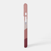 Staubige Rose Boho-Farbfluss-Monogramm iPhone 16 Hülle (Linke Seite)