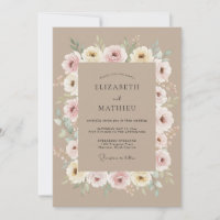 Staubige Rose Botanische Umarmung Hochzeit