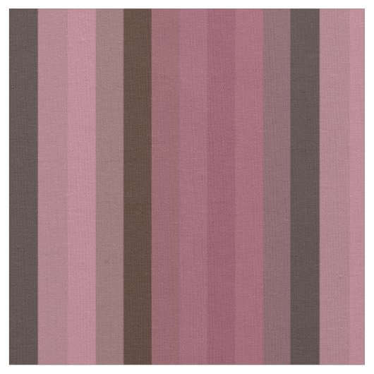 Staubige Rose & Cocoa Braun Soft Stripe Palette Stoff (Nahaufnahme)