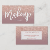 Staubige Rose des Visitenkarte (Vorne/Hinten)