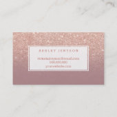 Staubige Rose des Visitenkarte (Rückseite)