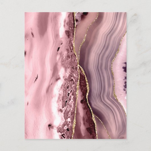 staubige Rose gegen Flyer (Hinten)