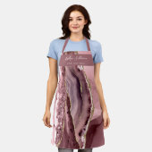 staubige Rose gegen Schönheit berufliche Schürze (Getragen)