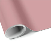 Staubige Rose Geschenkpapier (Rolleneckpunkt)