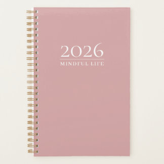 Staubige Rose Minimal Planer | Benutzerdefiniertes