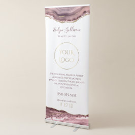 staubige Rose rückziehbares Banner