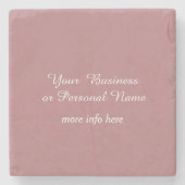 staubige Rose Steinuntersetzer (Vorderseite)