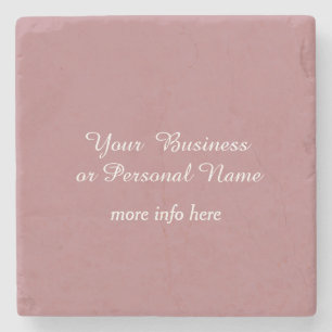 staubige Rose Steinuntersetzer