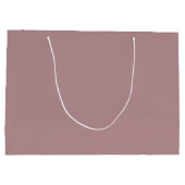 Staubige Rose- und Gold-Monogramm-Hochzeits-Willko Große Geschenktüte (Rückseite)