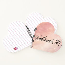 Staubige Rose und Mondmilch AI-Kunst Notizblock