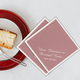 staubige Rose Vollfarbservietten Serviette