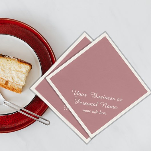 staubige Rose Vollfarbservietten Serviette