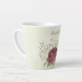 staubige Rose, weiße Blume Milchtasse (Linke Ecke)