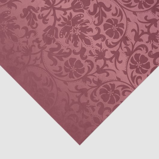 Staubige Rosen-Blumendamast Seidenpapier (Ausschnitt)