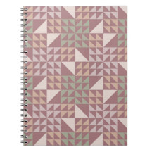 Staubige Rosen geometrisches Quilt-Muster