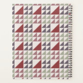 Staubige Rosen Geometrisches Quiltmuster Planer (Rückseite)