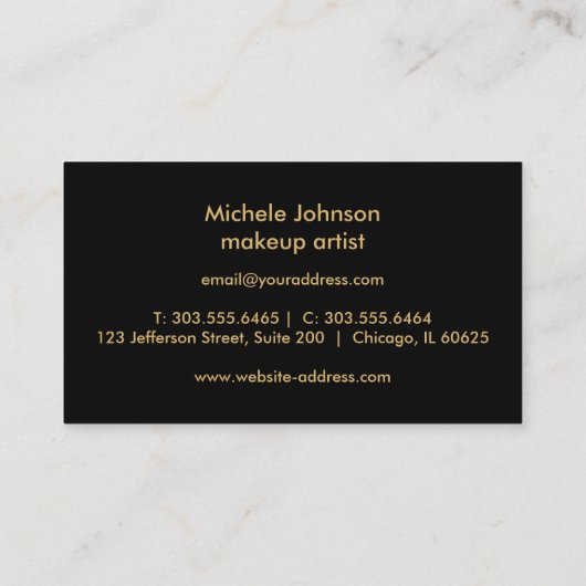 Staubige Rosen-Glitzer-Lippenloyalitäts-Karten auf Treuekarte (Rückseite)