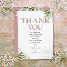 Staubige Rosen Grünzeug Buchstabe Baby Shower Gedi