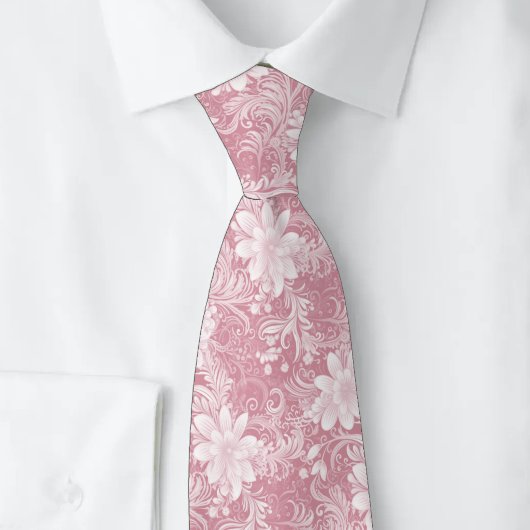 Staubige Rosenblumen-Batik Krawatte