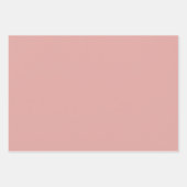 Staubige Rosenrote einfarbig Pink Farbe Geschenkpapier Set (Vorderseite 3)