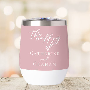 Staubige Rosenrote Hochzeit Personalisiert