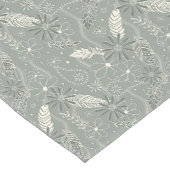 staubige Salbei boho Federn Blume Paismuster Kurzer Tischläufer (Ecke)