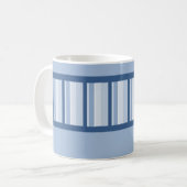 Staubiger blauer Deko-personalisierte Tasse (Vorderseite Links)