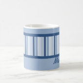 Staubiger blauer Deko-personalisierte Tasse (Mittel)