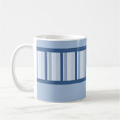 Staubiger blauer Deko-personalisierte Tasse (Links)