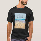 staubiger Blue Beach mit 2 Herz im Sand T-Shirt (Vorderseite)