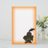 Staubiger Hund Briefpapier (Stehend Vorderseite)