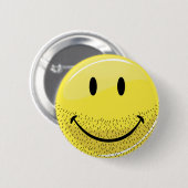 Staubiger Kampfläufer-bärtiges Gesicht Button (Vorne & Hinten)