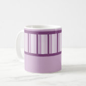 Staubiger malvenfarbener Deko-personalisierte Kaffeetasse (Vorderseite Links)